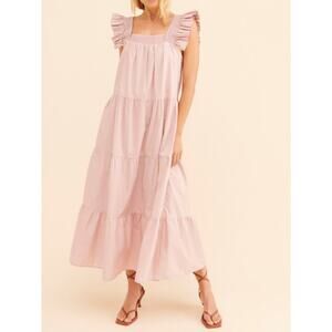 English Factory Rose Tiered maxi dress‎ size Medium
